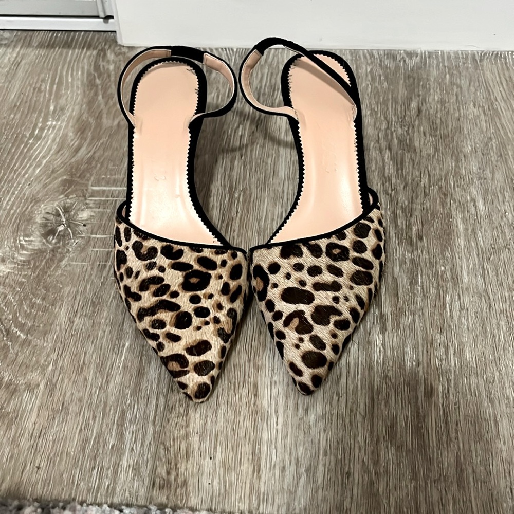 J. Crew Leopard print heels